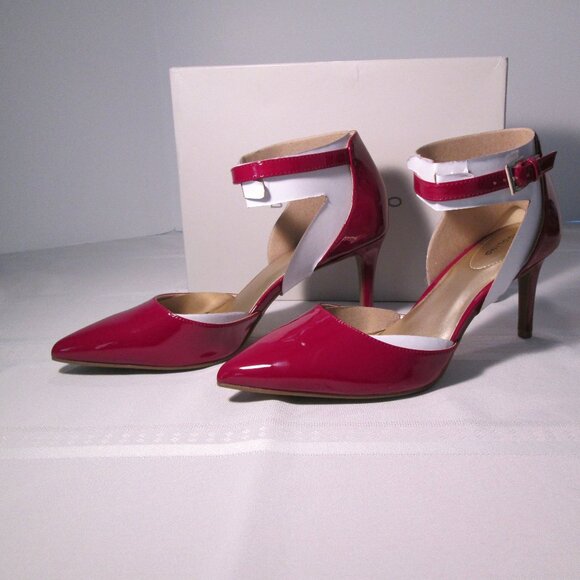 Bandolino Ginata D'Orsay Ankle Strap Pointed Toe Pumps Sz 10 - Picture 6 of 13